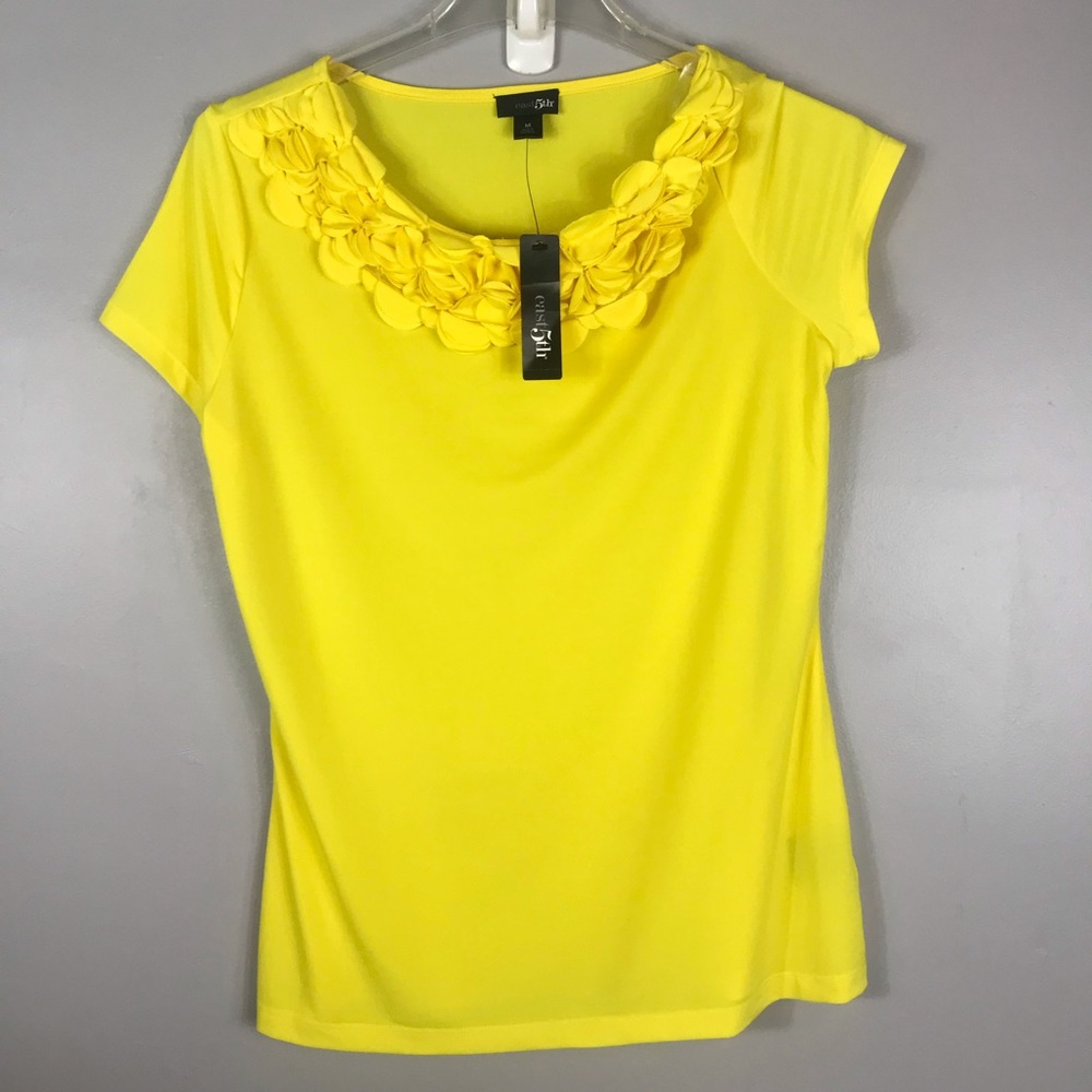 NWT East 5th yellow top size medium